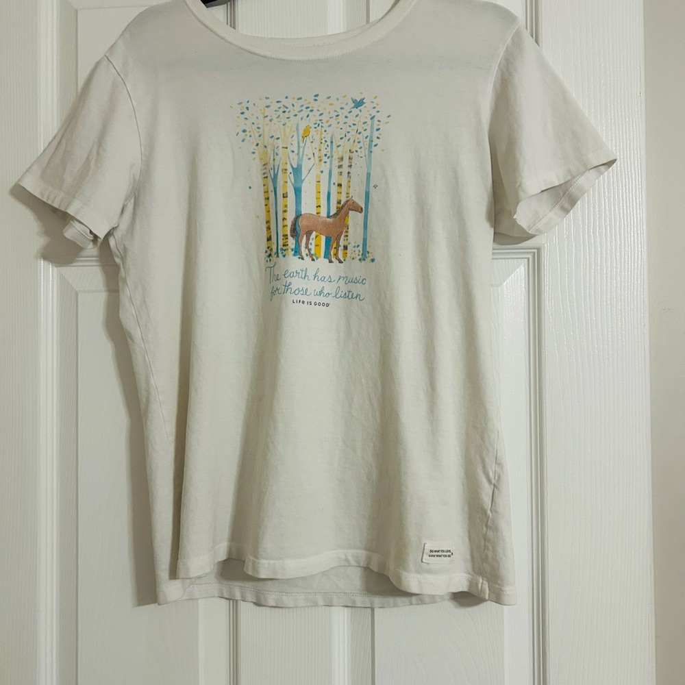 Life Is Good White T-Shirt